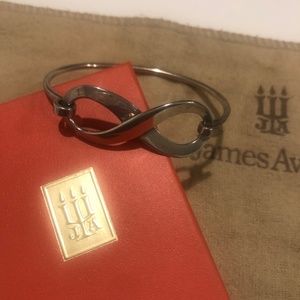 Retired Authentic James Avery silver infinity bracelet.